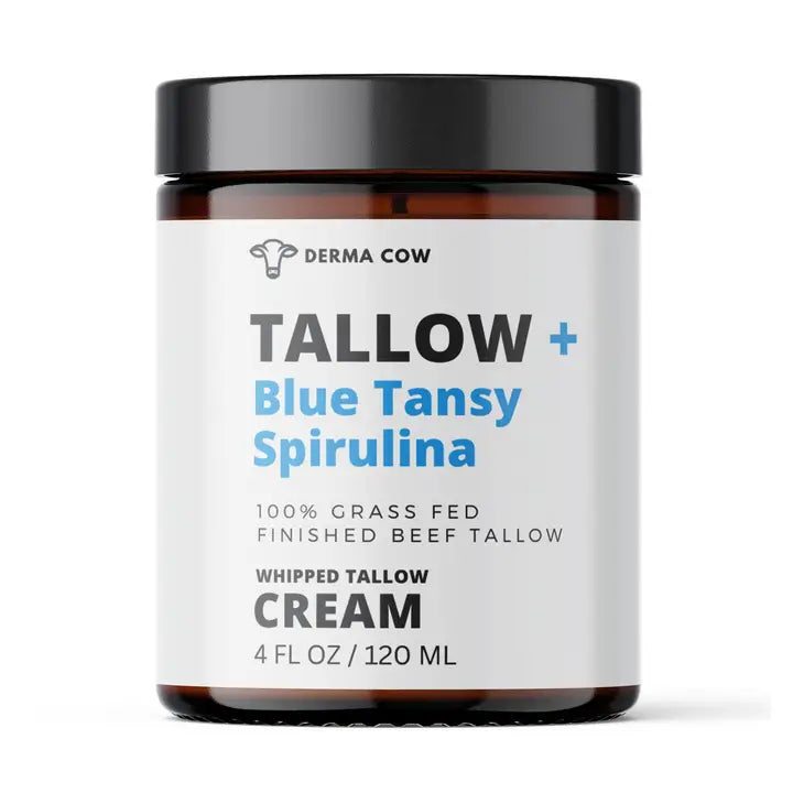Derma Cow Whipped Tallow Cream + Blue Tansy and Spirulina
