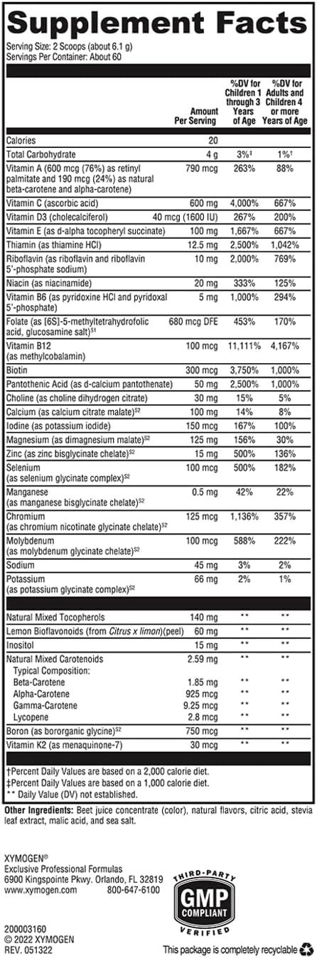 ActivNutrients® without Copper & Iron Multivitamin Powder Fruit Punch 60 Servings