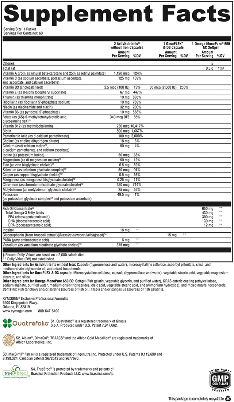 ActivEssentials™ with OncoPLEX™ & D3 60 Packets