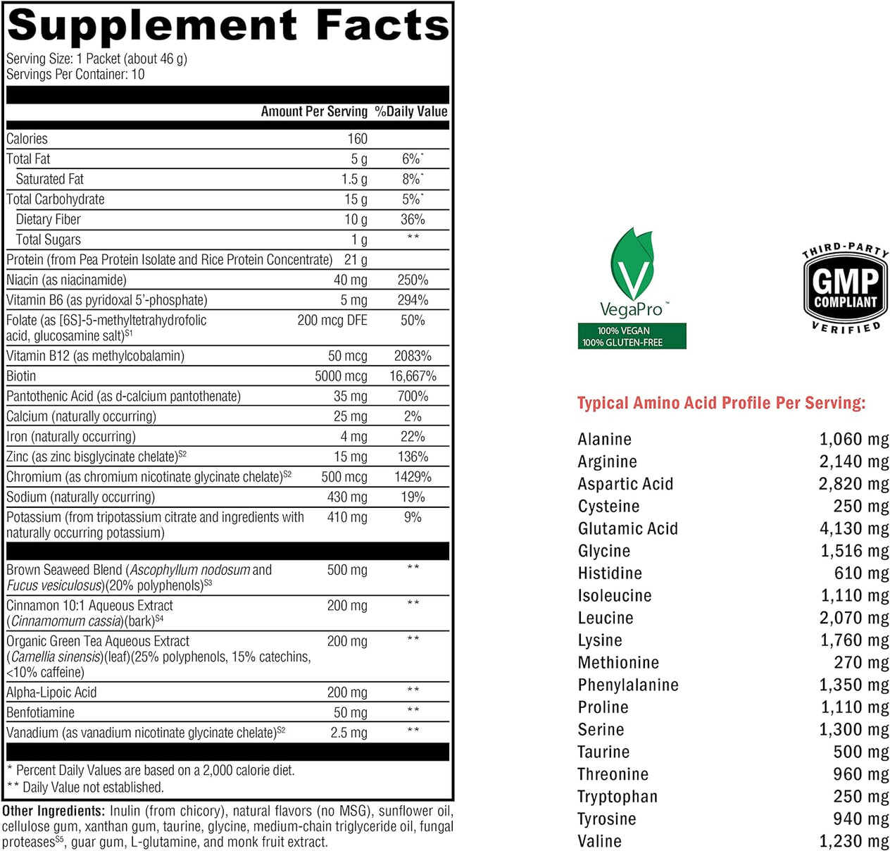 OptiMetaboliX™ Vanilla Delight No Added Sugar, No Stevia 10 Servings