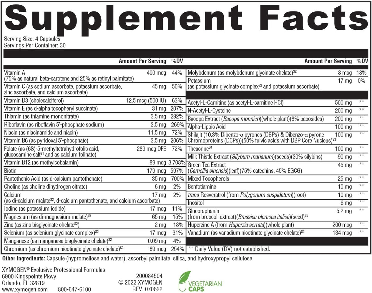 ActivNutrients® Performance 120 Capsules