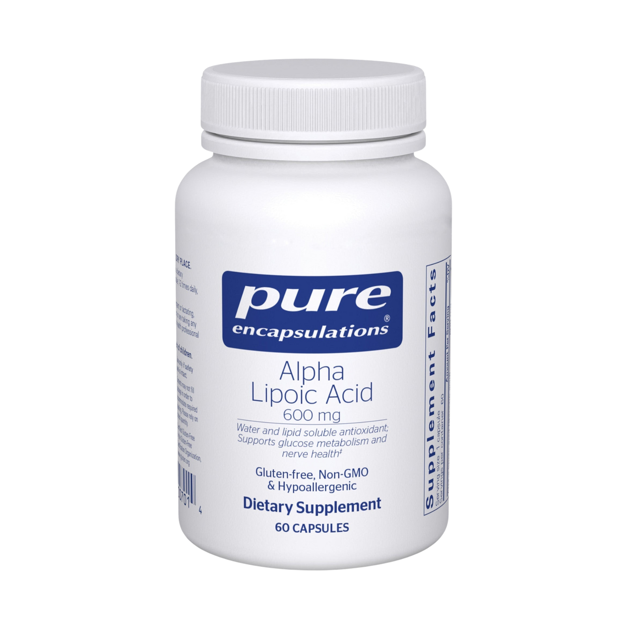 Alpha Lipoic Acid 600 mg.