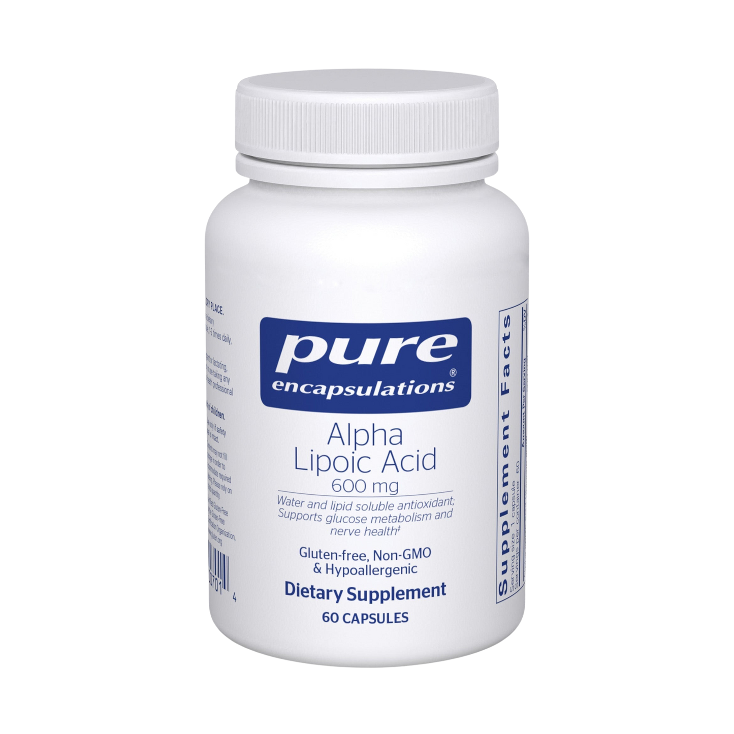 Alpha Lipoic Acid 600 mg.