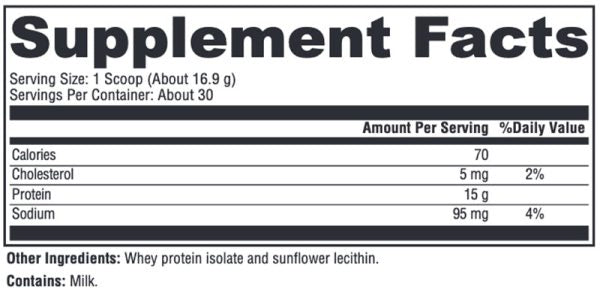 New Zealand Whey Protein Isolate 30 Servings